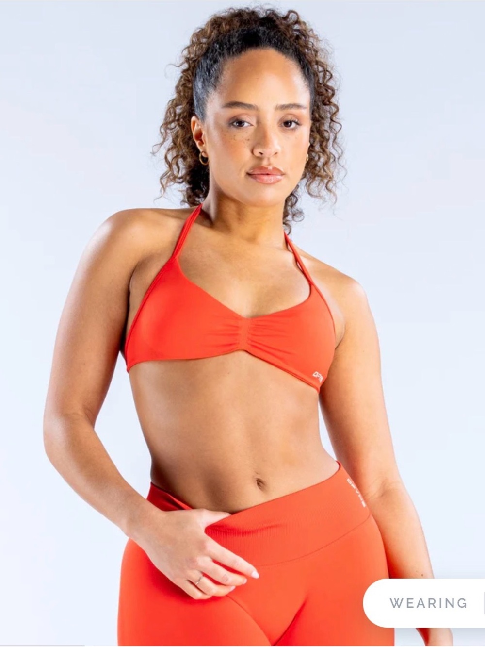 Impact Strappy Bra - Chilli
